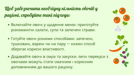 5 кроків до здорового харчування